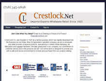 Tablet Screenshot of crestlock.net