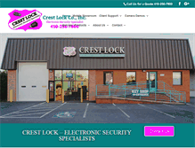 Tablet Screenshot of crestlock.com
